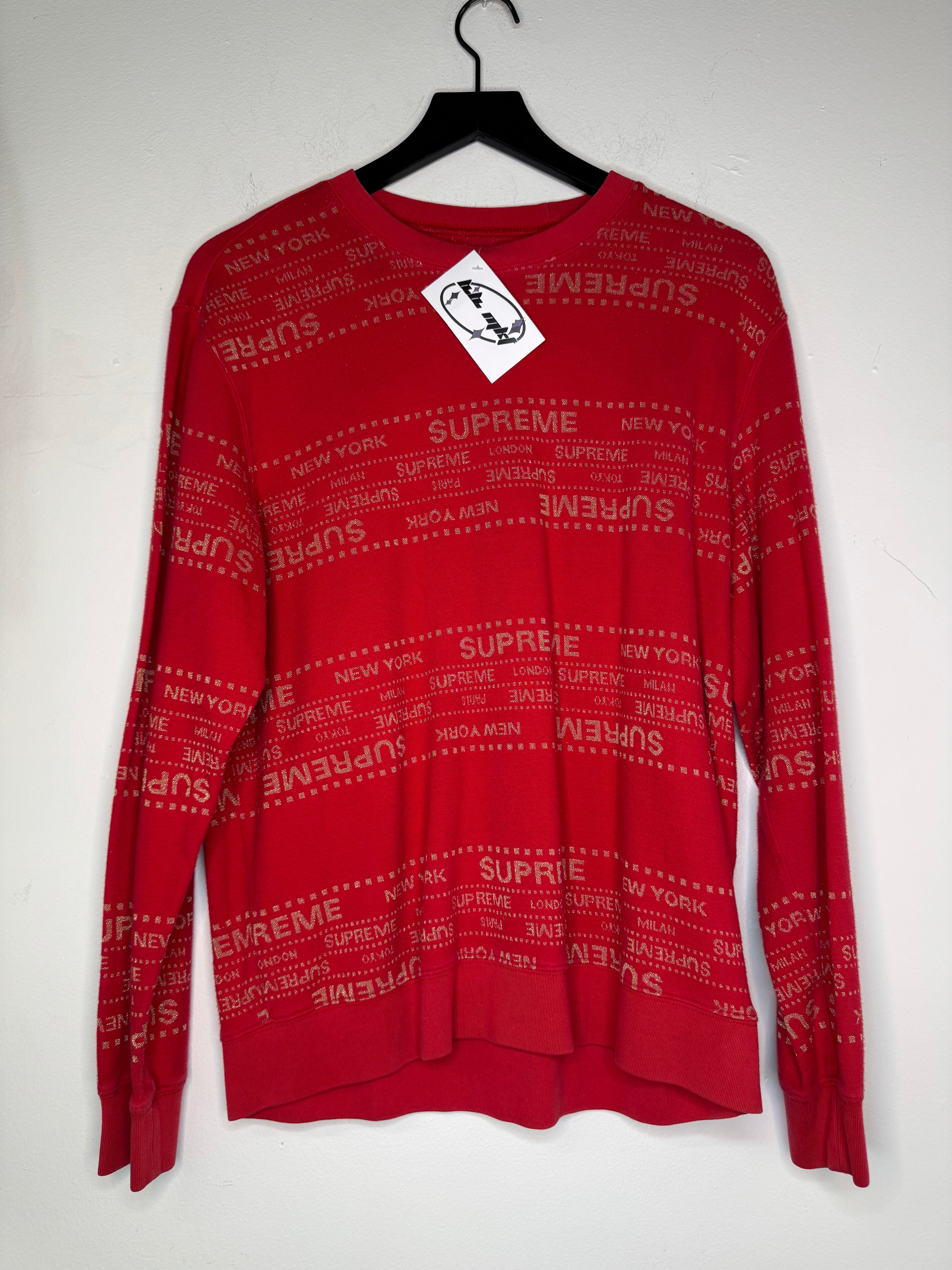 Supreme metalic Jaquard Crewneck SS19