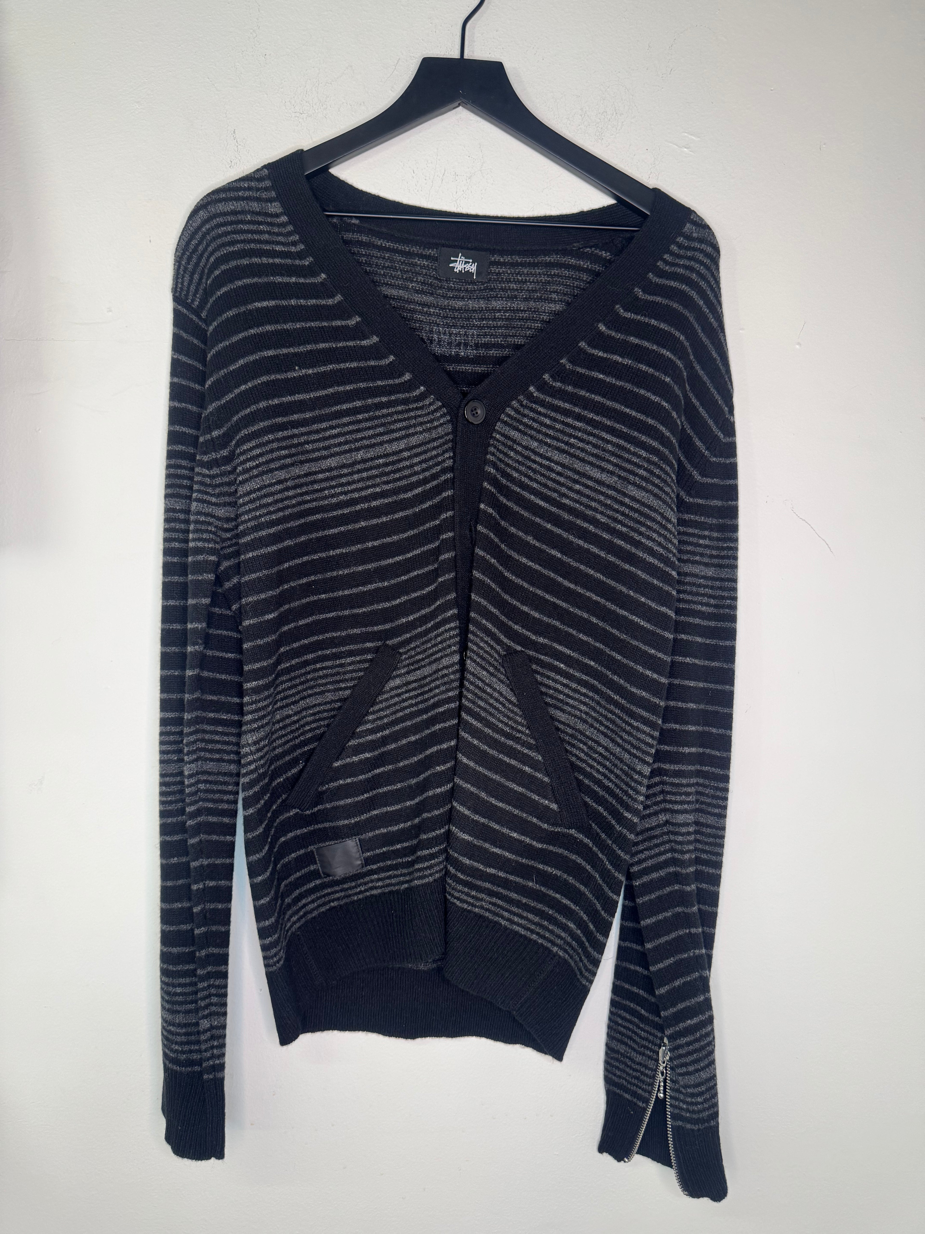 Stussy striped Cardigan